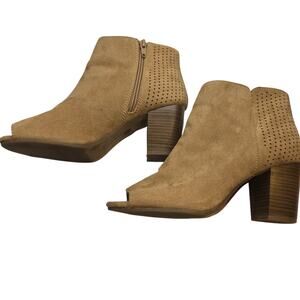 Old Navy Women's Shoes 8 Brown Open Toe  Ankle Boots Booties